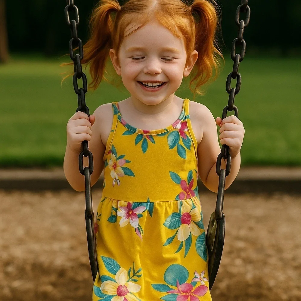 Old Navy Yellow Floral Kids Dress